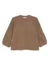Max Mara Over Wool And Cachemire Sweater In Brown