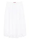 Max Mara Ampezzo Laced Skirt In White
