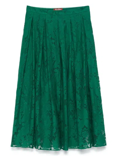 Max Mara Ampezzo Midirock In Grün