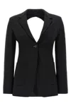 Max Mara Backless Jacket With Pockets And Lapel