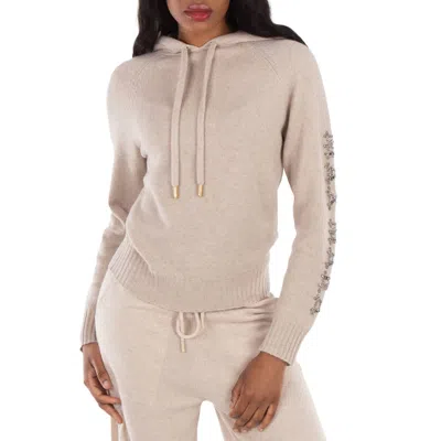 Max Mara Ananas Knitted Hoodie, Size Small In Gold
