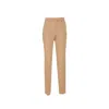Max Mara Ananas Slip Pants In Brown