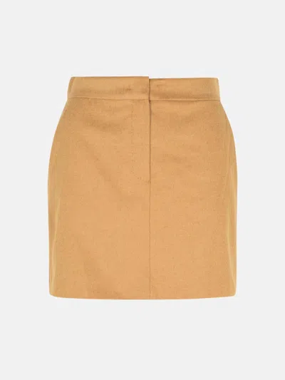 Max Mara 'ancella' Brown Camel Skirt