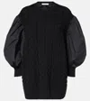 Max Mara Womens Black Ancella Balloon-sleeve Wool-knit Mini Dress In Black