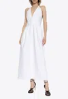 Max Mara Ancona Gabardine Halterneck Midi Dress