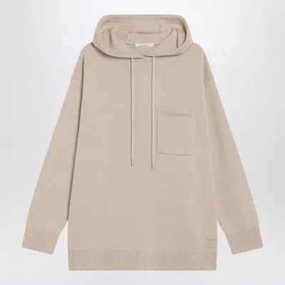 Max Mara And Knit Hoodie In Sand