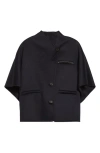 Max Mara Andalo Cashmere Cape In Black