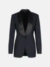 Max Mara 'andina' Blazer In Blue Virgin Wool Blend