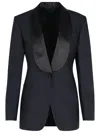 Max Mara Andina Single-breasted Blazer In Blue