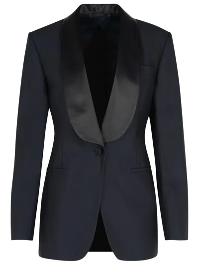 MAX MARA MAX MARA 'ANDINA' BLAZER IN BLUE VIRGIN WOOL BLEND WOMEN