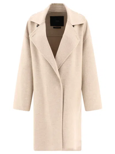 Max Mara "angel" Coat In Gray
