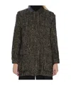 Max Mara Long-sleeved Casual Jacket In Gray
