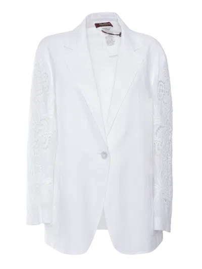 Max Mara Angizia Jacket In White