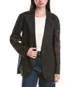Max Mara Studio Woman Blazer Black Size 12 Linen In Black