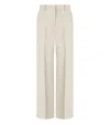 Max Mara Angola Sabbia Wide Leg Pants In Neutral