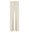 Max Mara Angola Sabbia Wide Leg Pants In Neutral