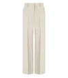 Max Mara Angola Sabbia Wide Leg Pants In Neutral