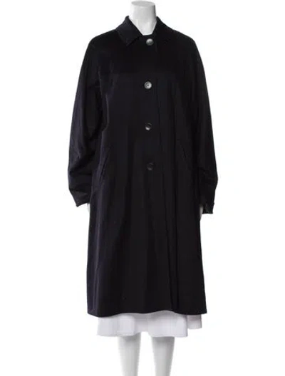 Pre-owned Max Mara Angora Coat In Black