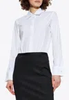 Max Mara Collared Bodysuit With Cuffed Long Sleeves