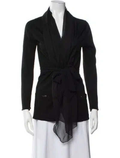 Pre-owned Max Mara Angora Sweater In Black