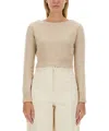 Max Mara Boat-neck Cuffed-sleeve Sweater