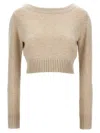 Max Mara Cropped Sweater Knit Long Sleeves
