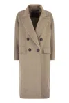Max Mara Angus - Men's Oversized Coat In Cashmere, Alpaca And Wool In Brown