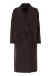Max Mara Angus - Men's Oversized Coat In Cashmere, Alpaca And Wool In Brown