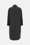 Max Mara Oversized Wool Cashmere Coat With Lapel Collar In Gray