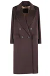 Max Mara Oversized Coat In Cashmere, Alpaca And Wool In Brown
