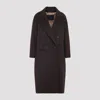 Max Mara Oversized Double Breasted Cashmere Coat In Brown