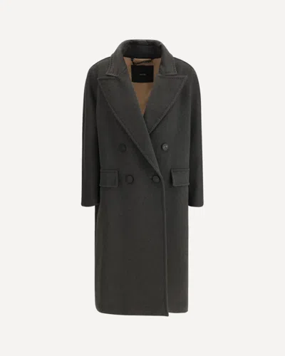 Max Mara Angus Coat In Gray