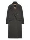 Max Mara Cashmere-blend Oversized Coat In Gray