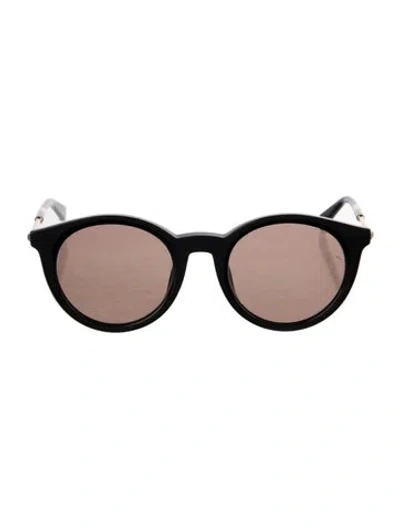 Pre-owned Max Mara Anita Round Sunglasses In Black