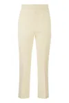 Max Mara Pleated Casual Pants In White