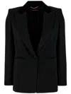 Max Mara "bohemian Linen Single-bre In 黑色