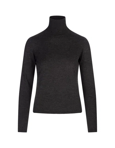 MAX MARA ANTHRACITE ADDA TURTLENECK SWEATER