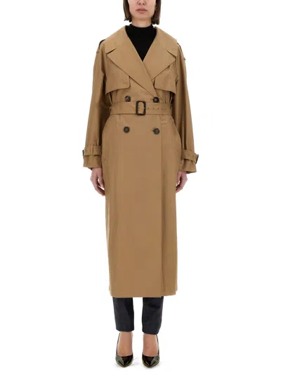 Max Mara Anti-drip Trench Coat "othello" In Beige