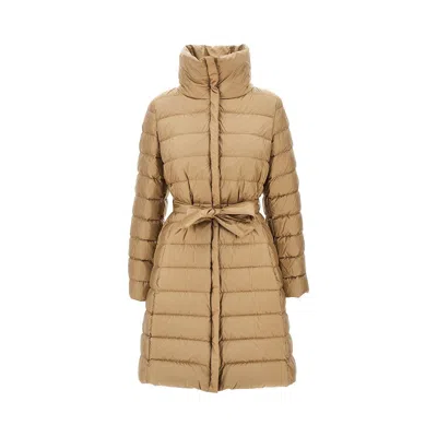 Max Mara Antidrop Polyester Down Jacket In Beige