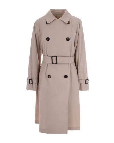 Max Mara Antigoccia Trench Coat In Pink