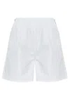 Max Mara Antiope Bermuda Shorts With Elastic Waistband In White