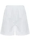 Max Mara Antiope Elasticated-waist Mini Shorts In White