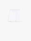 Max Mara Waistband Drawstring Eyelets Pockets Shorts In White
