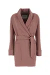 Max Mara Belted Jacket In Rosa