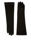 Max Mara Afideesuede Gloves In Suede Nappa In Black