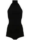 Max Mara High-neck Bodysuit In Black