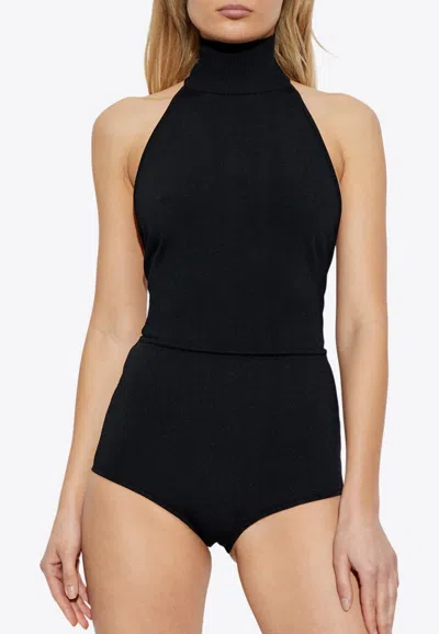 Max Mara Apogeo Halterneck Bodysuit Tops