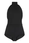 Max Mara High-neck Bodysuit In Black