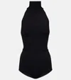 Max Mara High-neck Bodysuit In Black