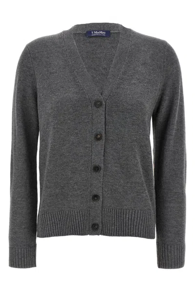 Max Mara 'apollo' Cardigan In Gray